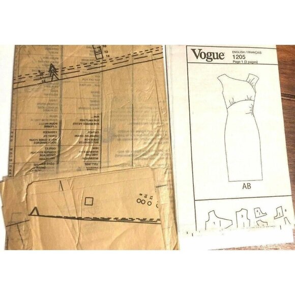 Sewing Pattern Vogue V1205 Women Dress Formal Holiday Party 8-14 Kay Unger U/C - Picture 5 of 7